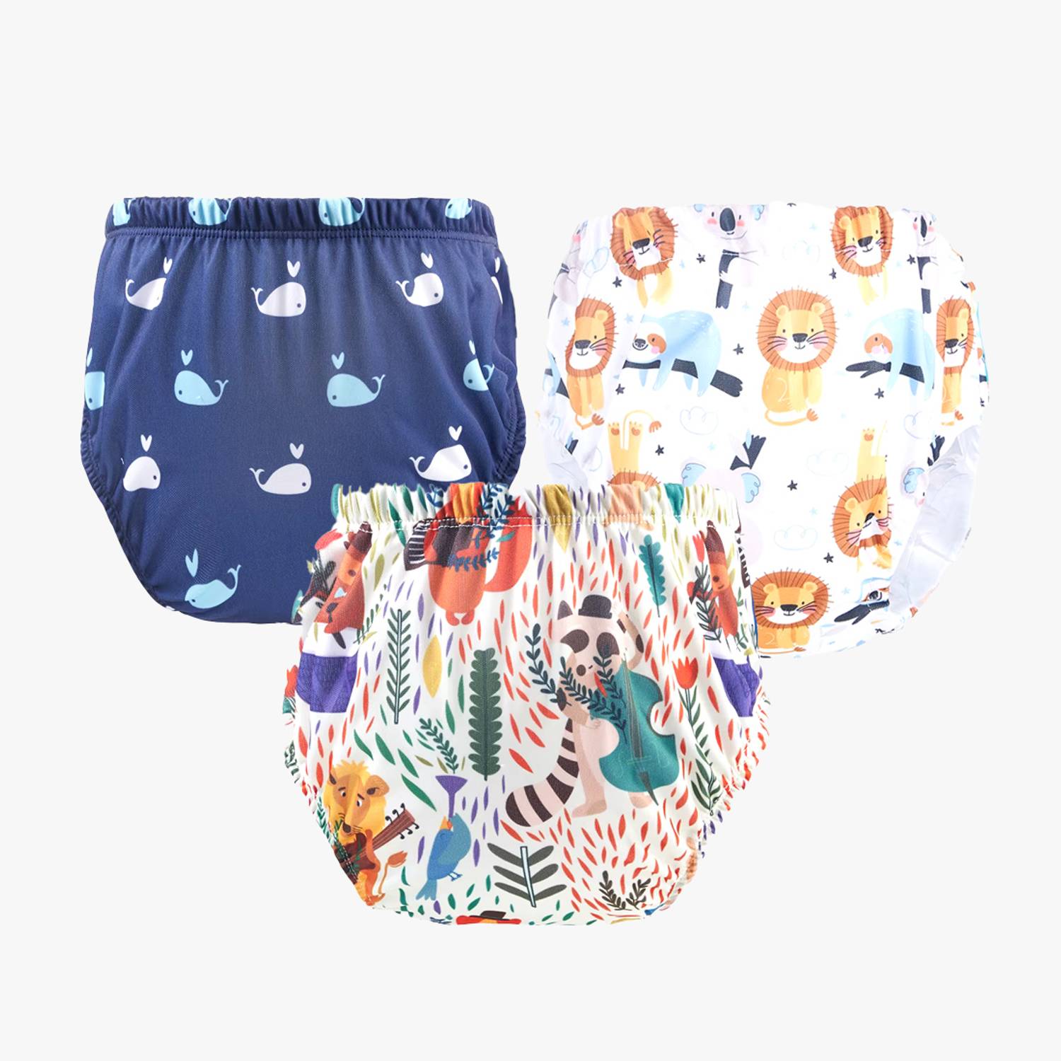 Chinmay Kids Baby Panty: Boys and Girls Waterproof Printed Panty (Pack of 3)