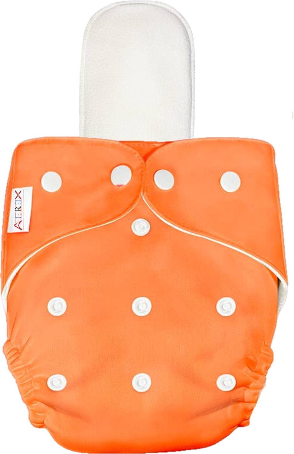 AEREX Reusable & Washable Baby Cotton 1 Cloth Diaper Nappies With White Insert Pad