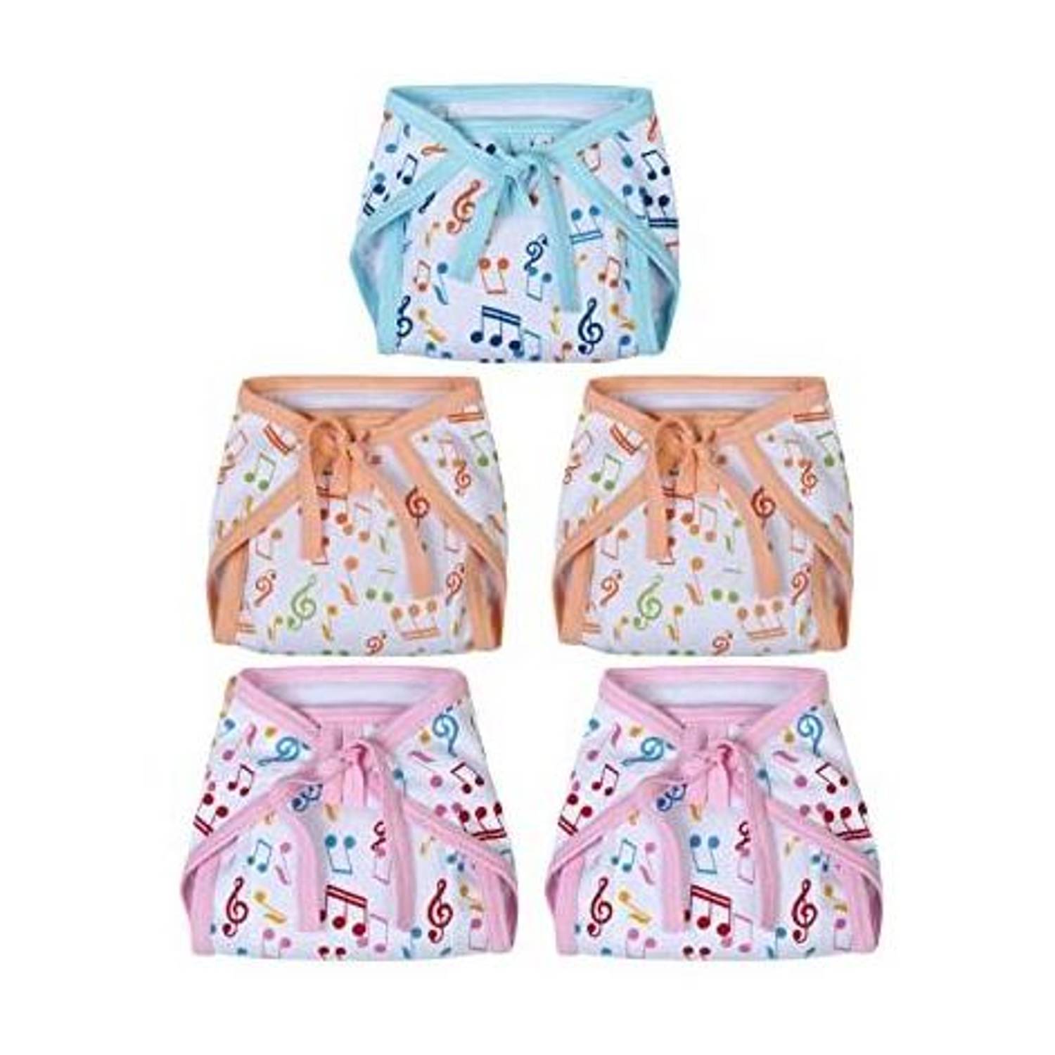 BREEZEWAY New born baby cotton cloth Padded Premium Quality Pack of 5 (12-18 Month Babies)