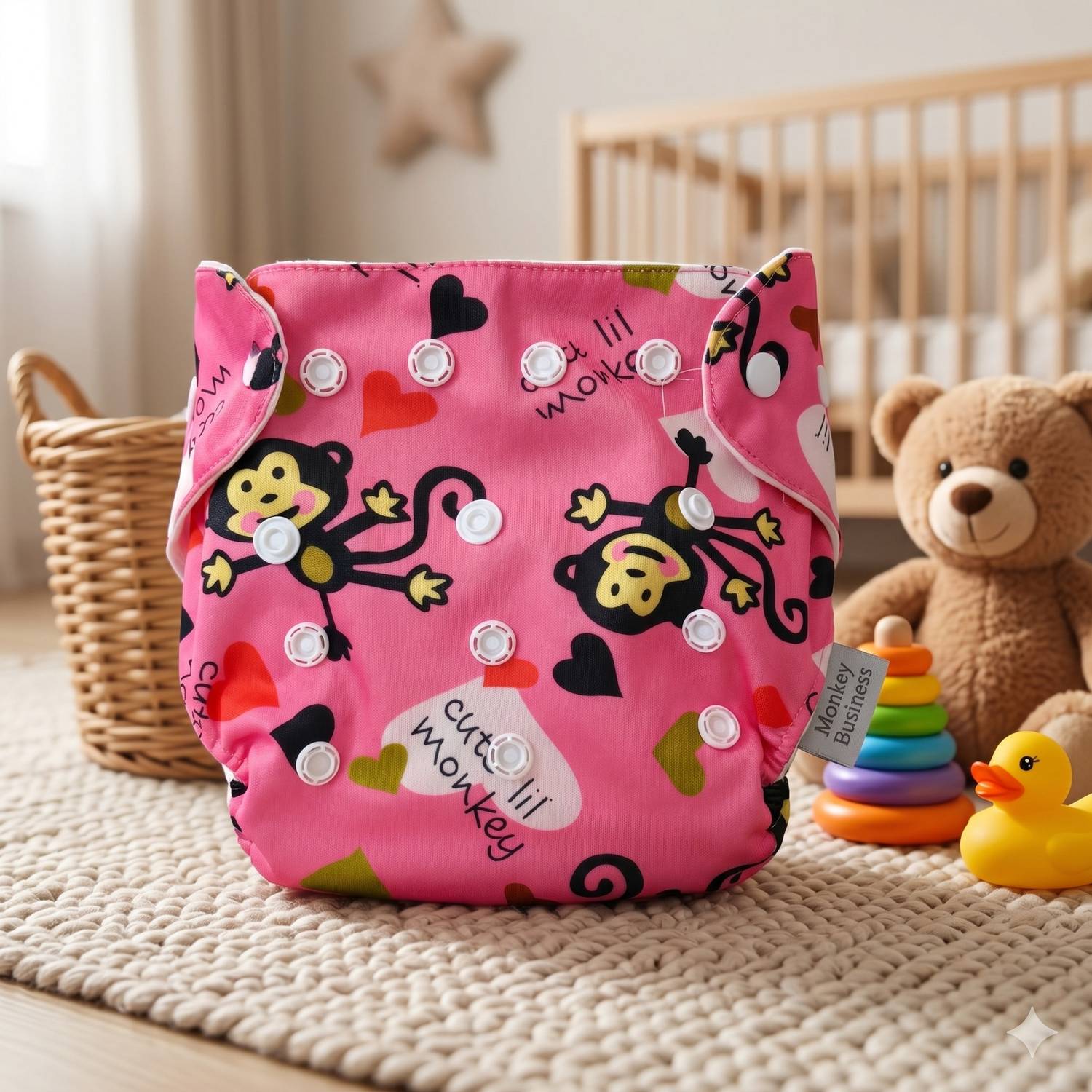 Avani MetroBuzz Attractive Printed Reusable And Washable Diaper