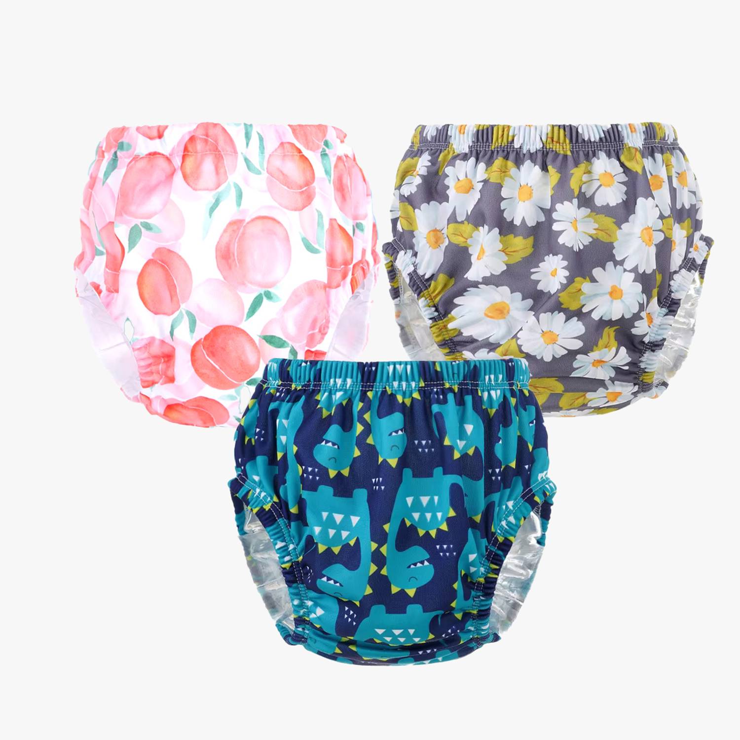 Chinmay Kids Baby Panty: Boys and Girls Waterproof Printed Panty (Pack of 3)