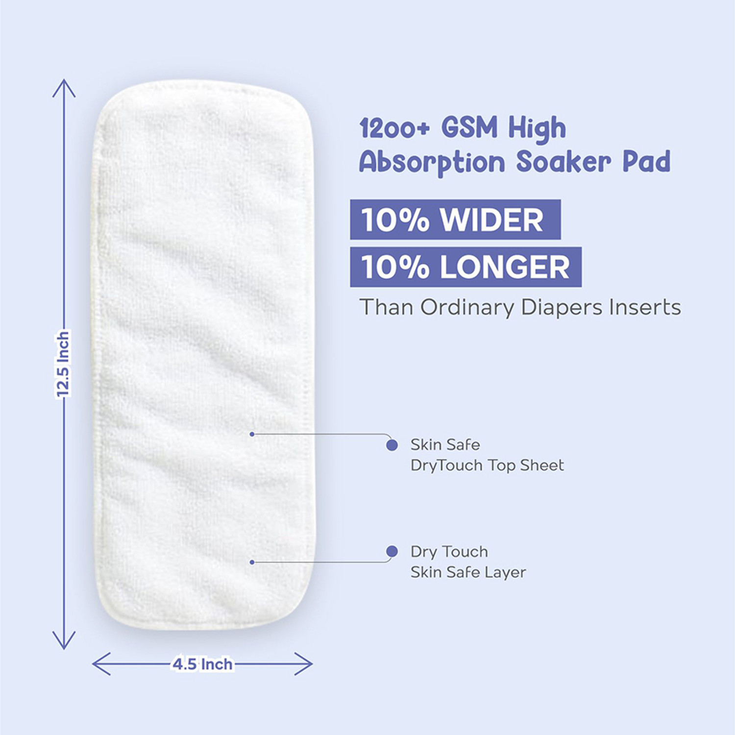 Image of Mother Sparsh Nappers Pack of 3 Cloth Diaper+Soaker Pads With Baby Detergent 200ml-(MM+TT+RR)