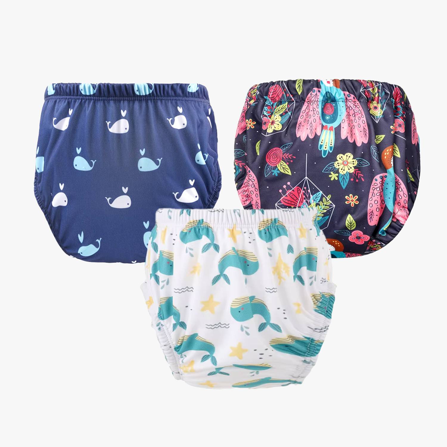 Chinmay Kids Baby Panty: Boys and Girls Waterproof Printed Panty (Pack of 3)