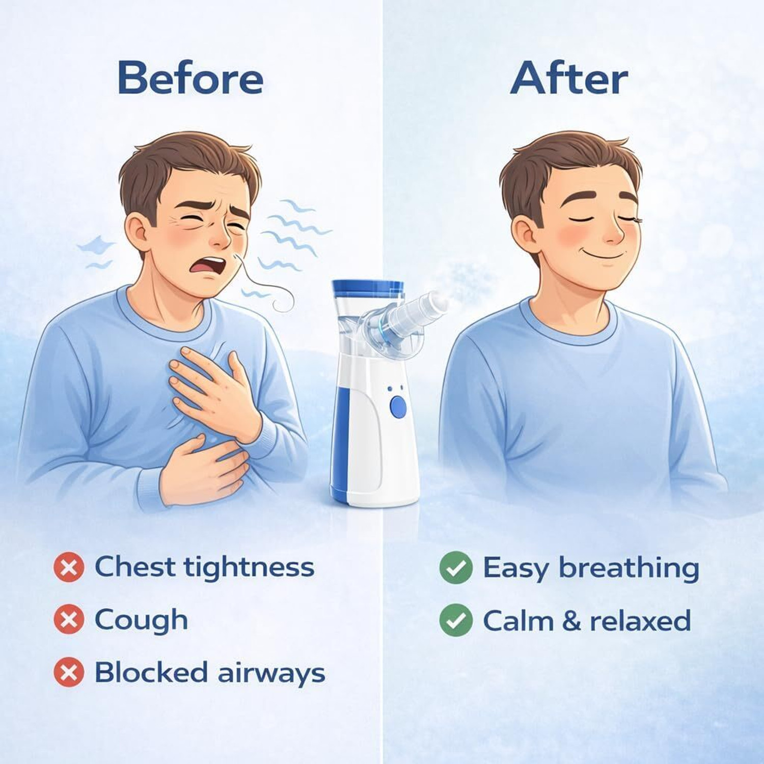 Image of NLB ENTERPRISE Portable Rechargeable Mesh Nebulizer Machine for Adults and Kids NB103 Nebulizer