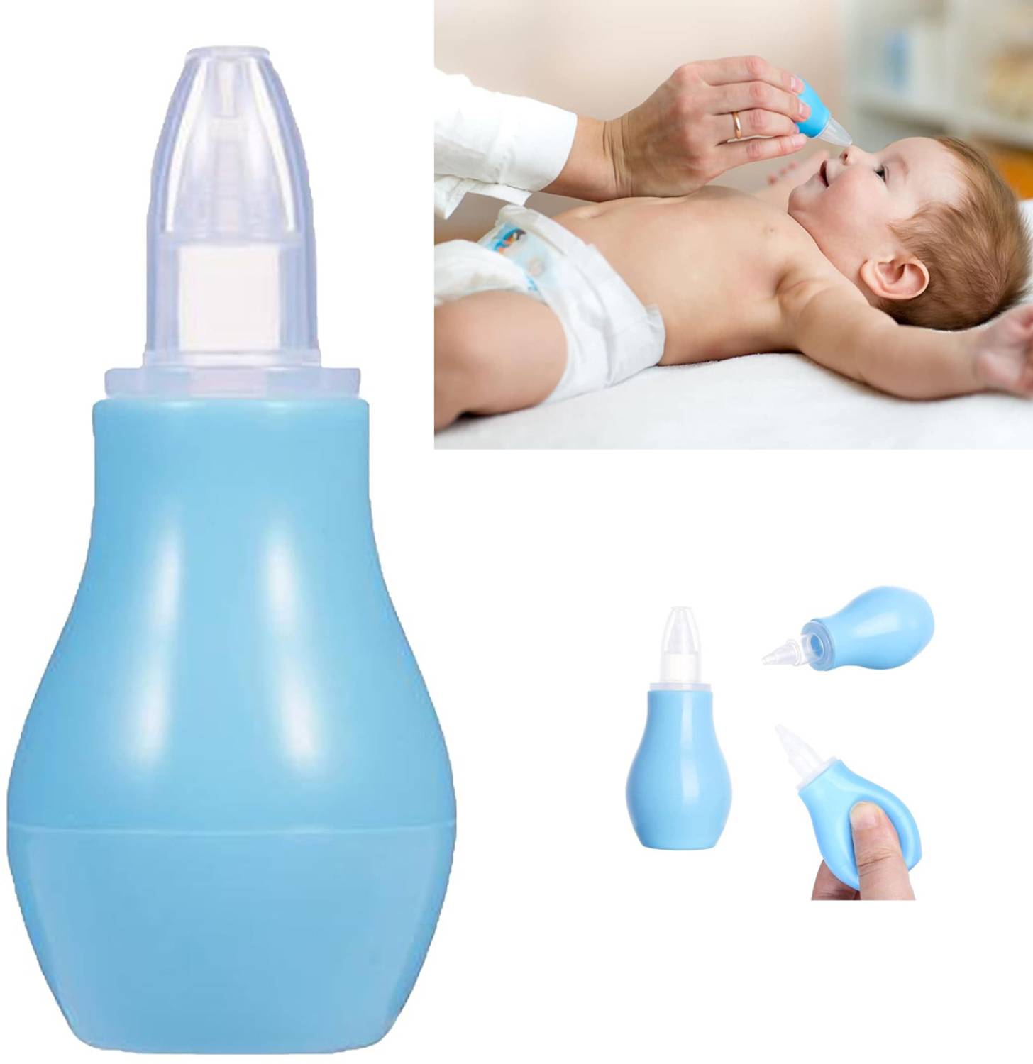 aspirator shopee silicone nasal aspirator DECRONICS Nose Cleaner, Nasal Aspirator with Silicone Nozzle for Baby( Pack  Of 1) Manual Nasal Aspirator