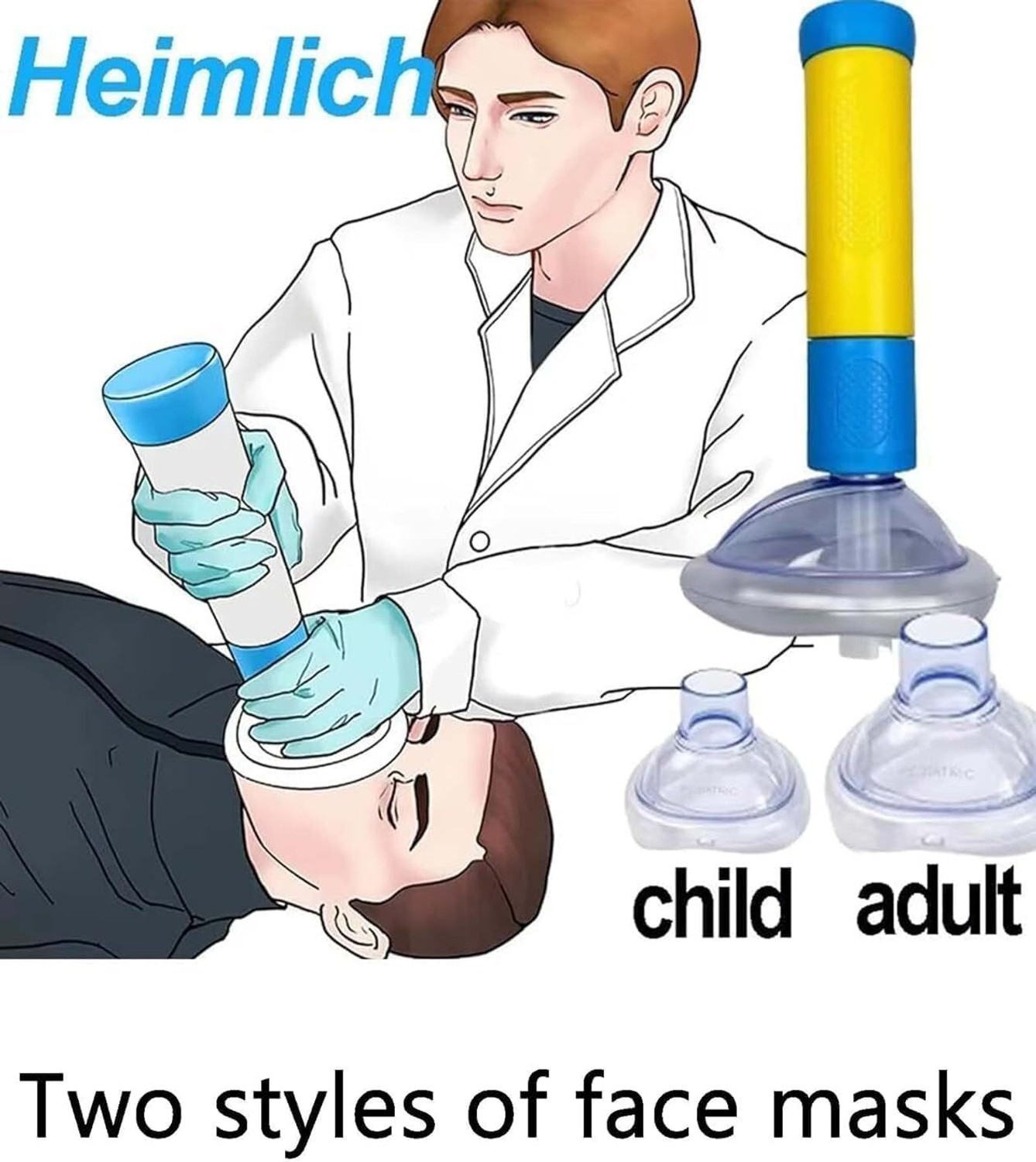 Image of RM ENTERPRSIE Choking Rescue Device for Kids and Adults 17R Manual Nasal Aspirator (Multicolor)