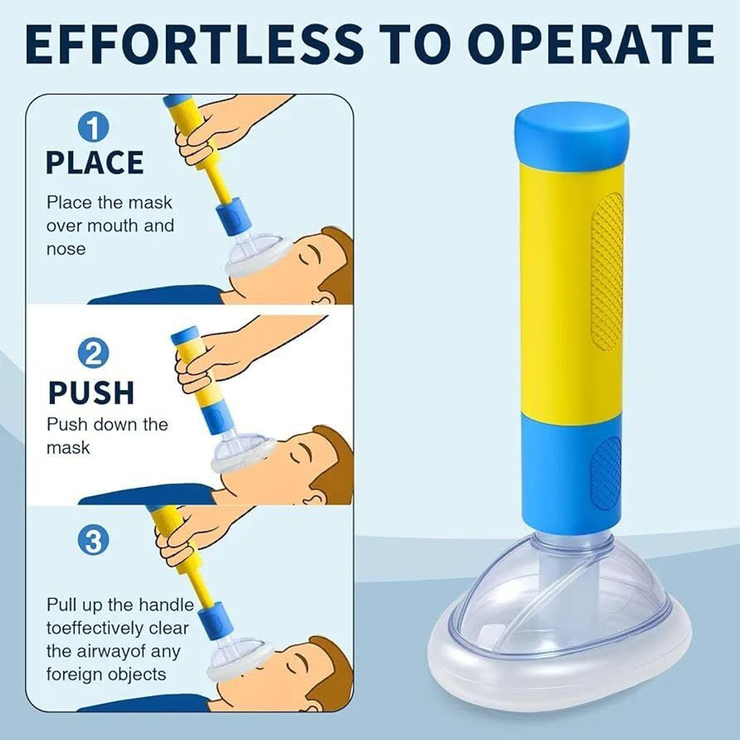 Image of MBVTREADS Anti Choking Device Choking Rescue Device for Kids and Adults Manual Nasal Aspirator