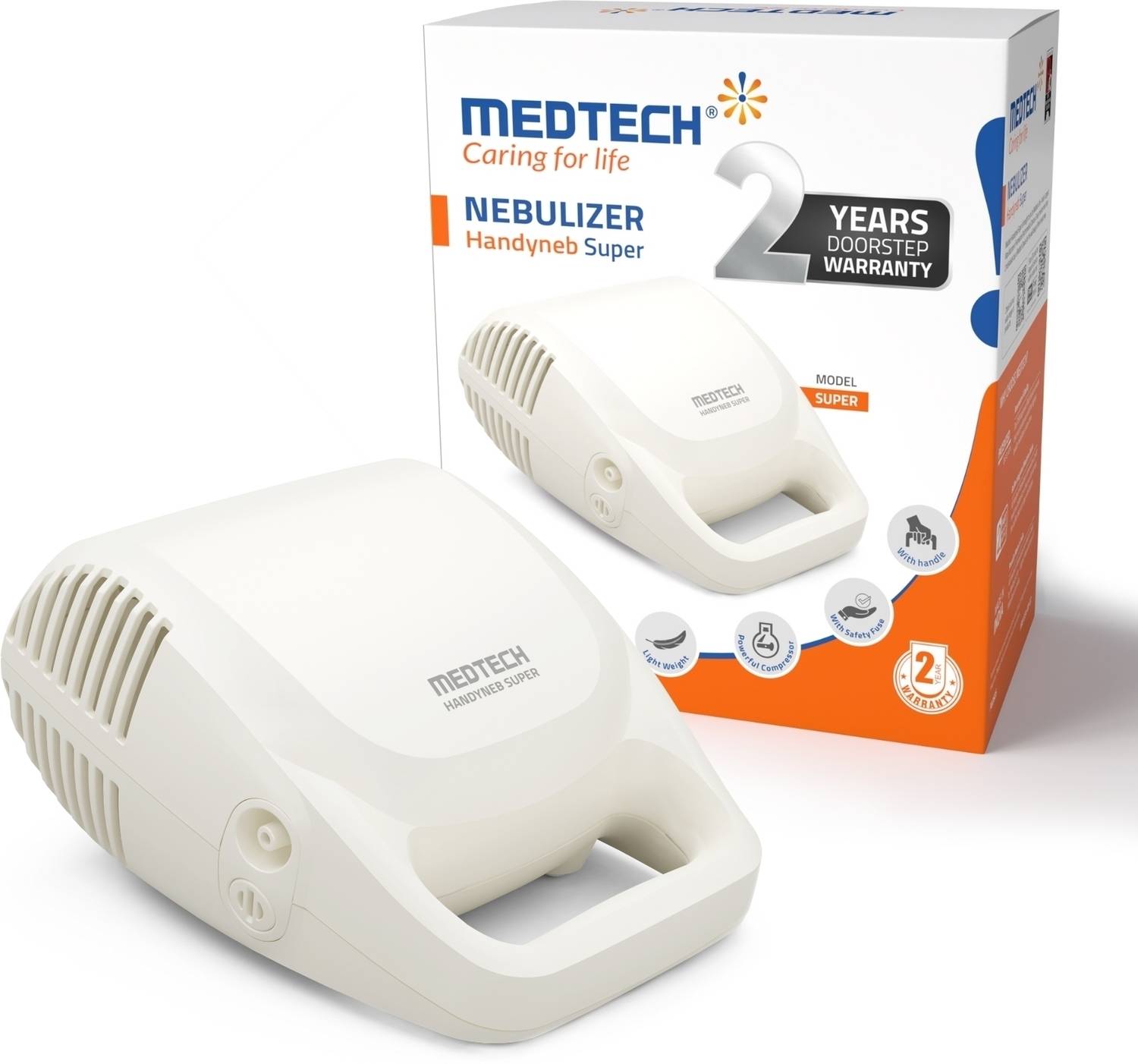 Medtech Handyneb Super Compressor Machine with Kit for Adult and Kids Nebulizer