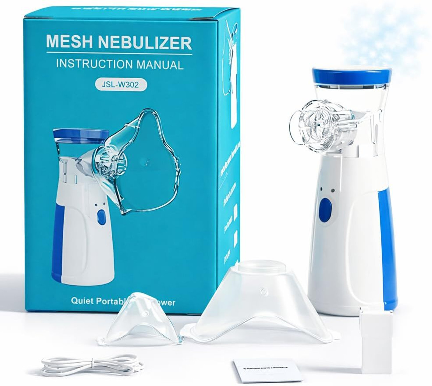 Image of JYORESHA Nebulizer Machine for Adults and Kids, Nebulizer for Baby, 2 Working Mode Nebulizer