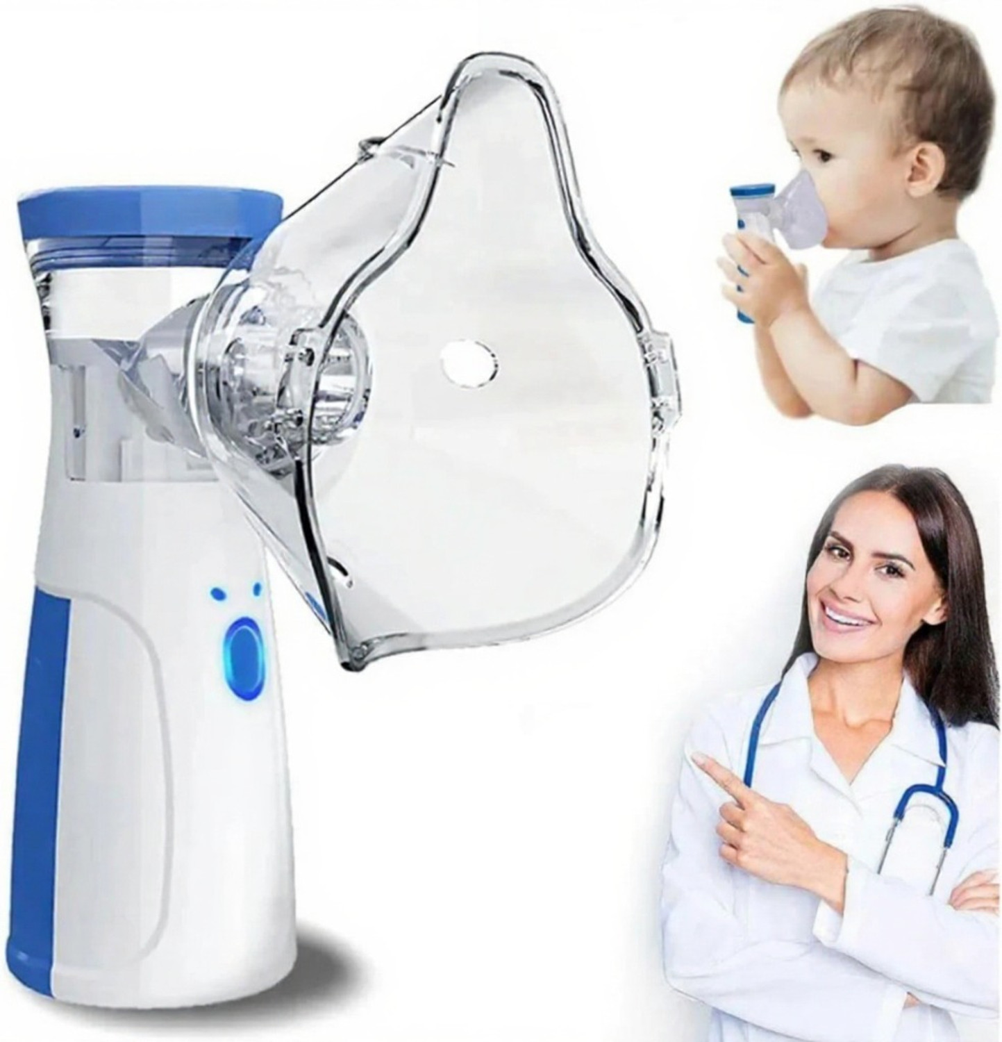 Image of NLB ENTERPRISE Portable Rechargeable Mesh Nebulizer Machine for Adults and Kids NB103 Nebulizer