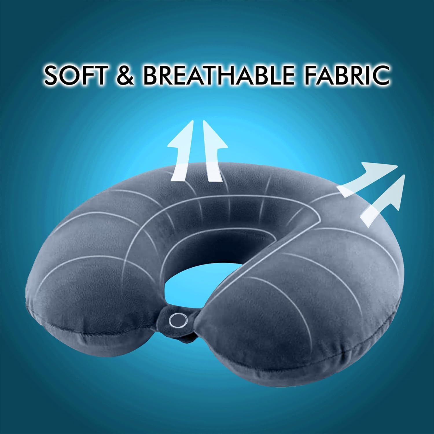 Image of TEDDYHUBS Travel Neck Pillow Rest Cushion for Travel and Sleeping neck Support Neck Pillow Neck Pillow (Grey)