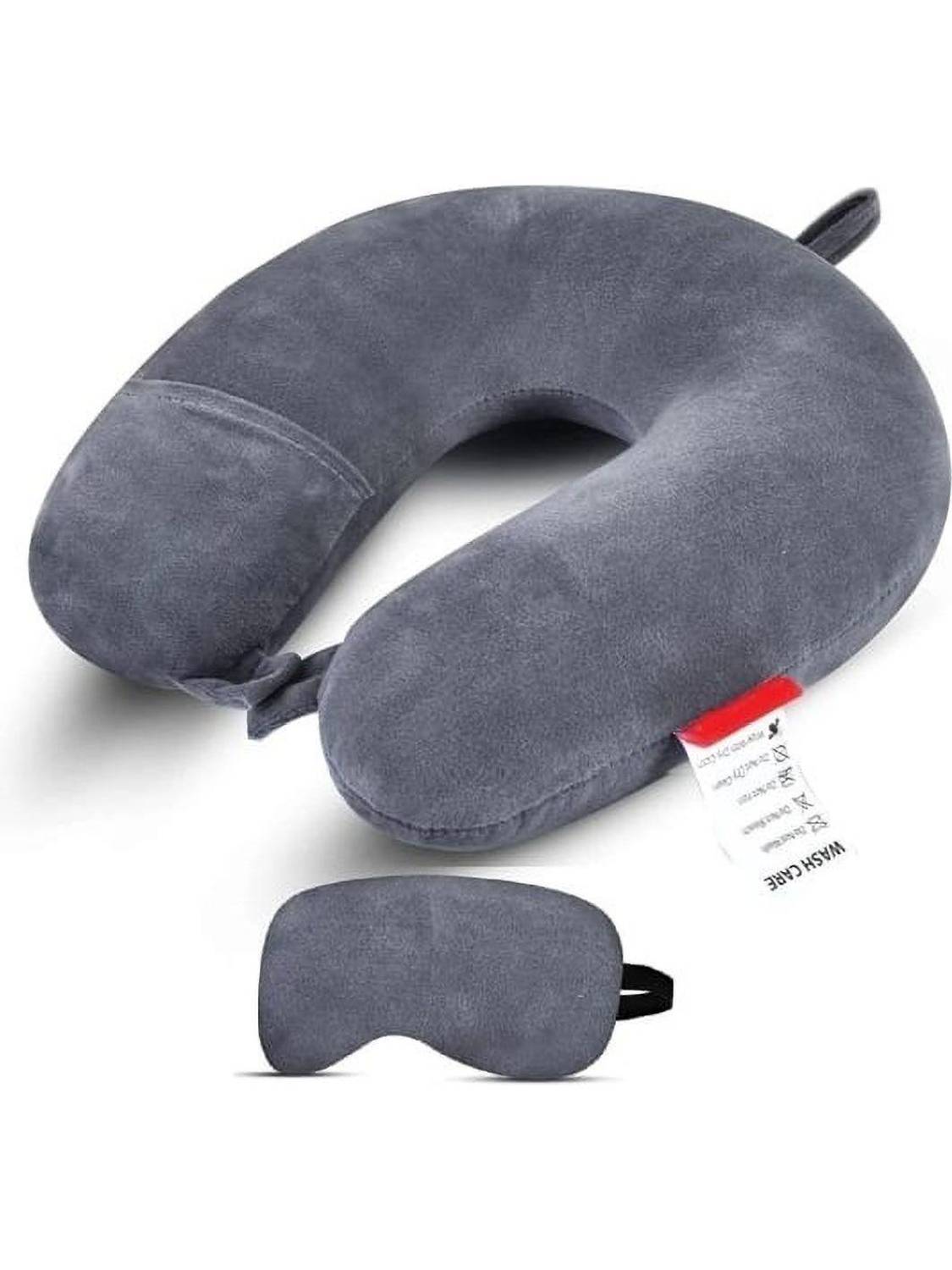tyagicollections U Shape Travel Neck Pillow & Eye Shade - Image 1