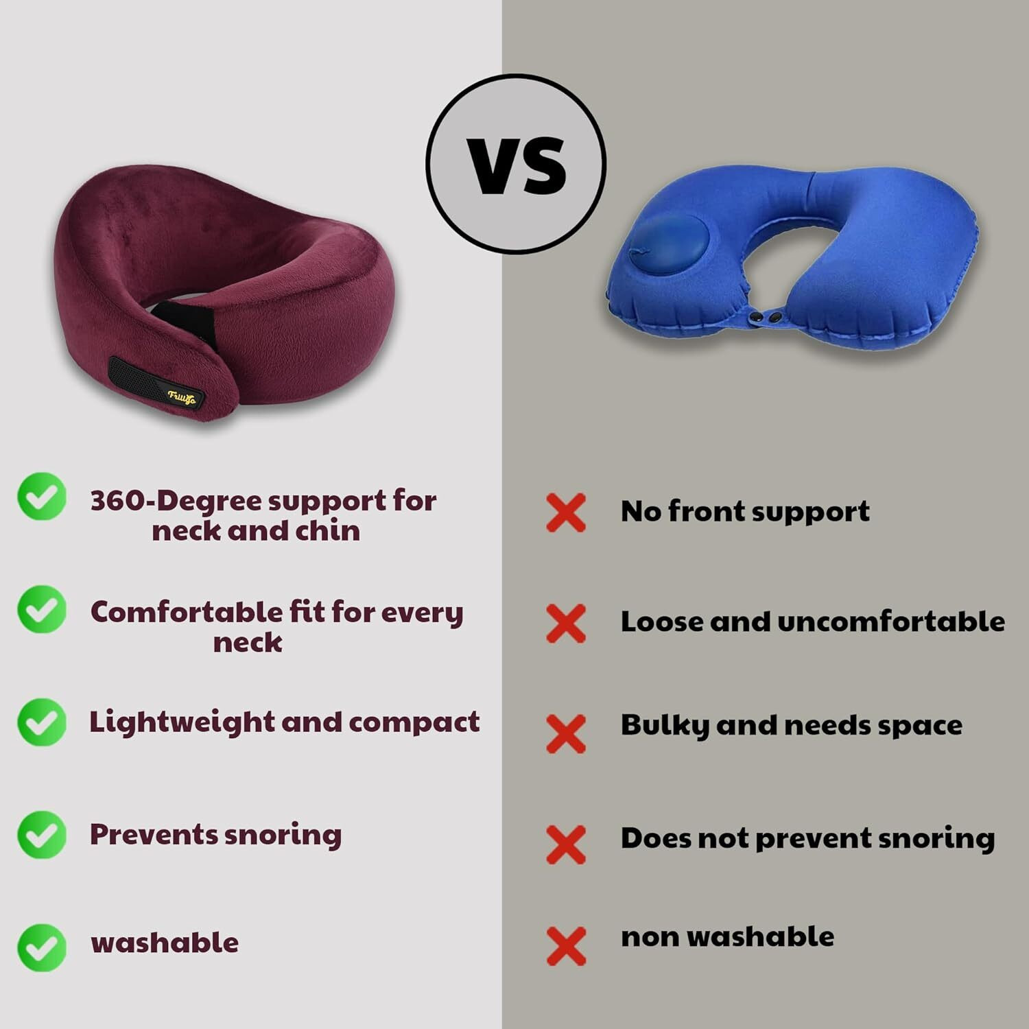 Image of Frillgo TRVNCKPLO Neck Pillow