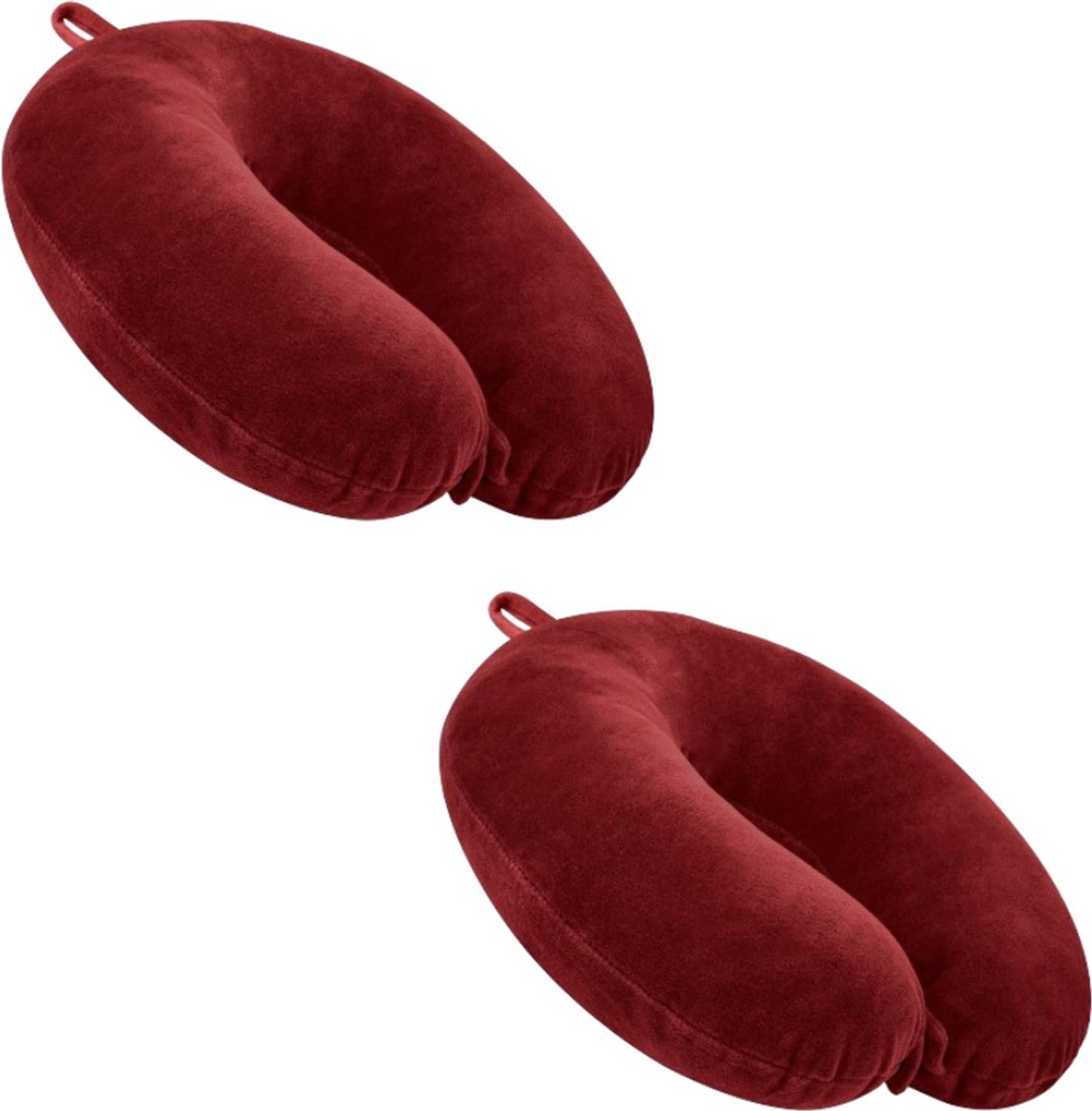 aeTHEric Premium Fiber Filled Neck Pillow, Aeroplane Travel Pillow Neck Support pack of 2 Neck Pillow