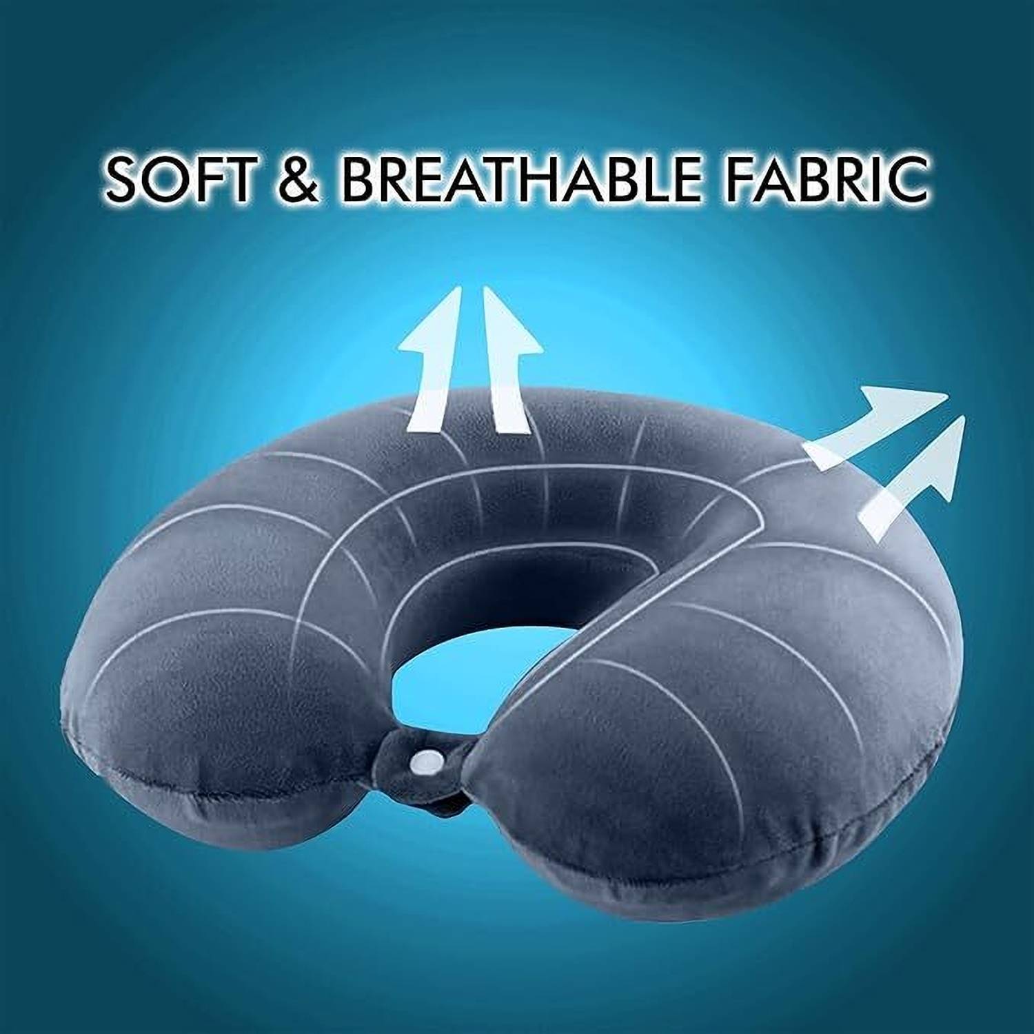 JSR_MART Velvet U Shaped Neck Pillow with Eye Mask - Image 5