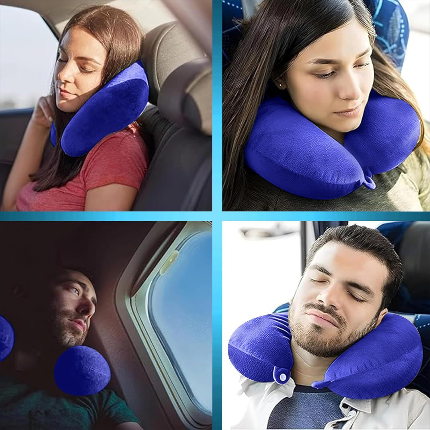 Image of Click2Store Neck Pillow Eye Mask Combo Airplane Travel Pillow with Sleeping Eyemask Neck Pillow & Eye Shade