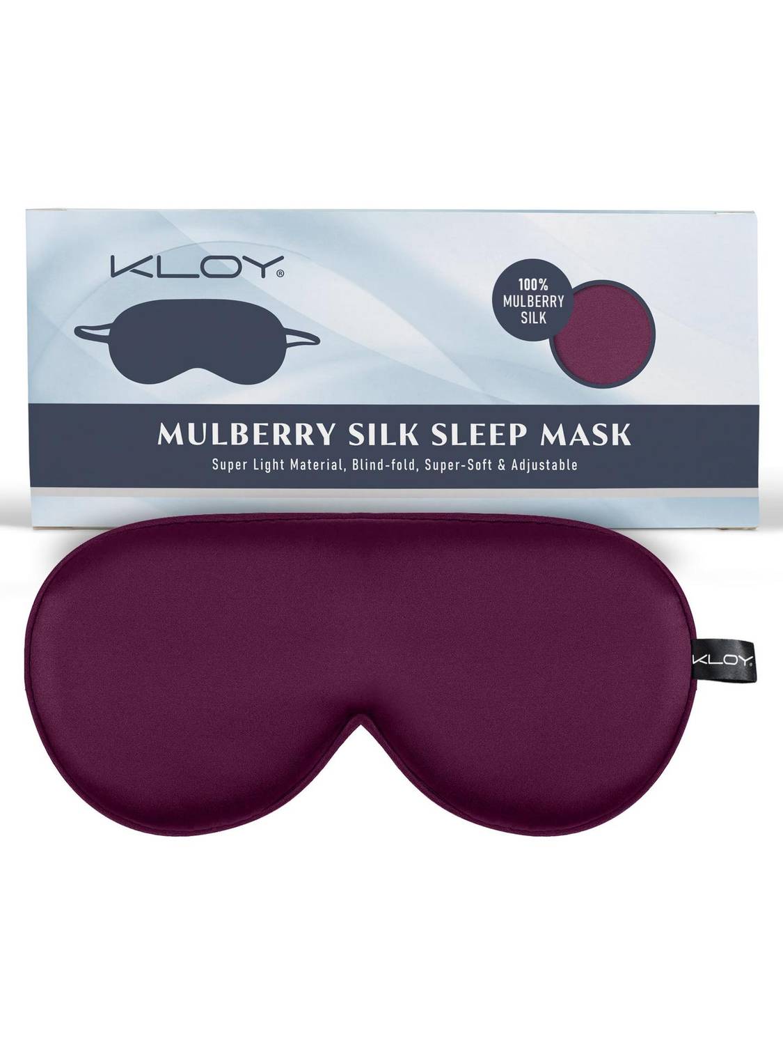 KLOY 100% Mulberry Silk Sleep Mask - Image 1