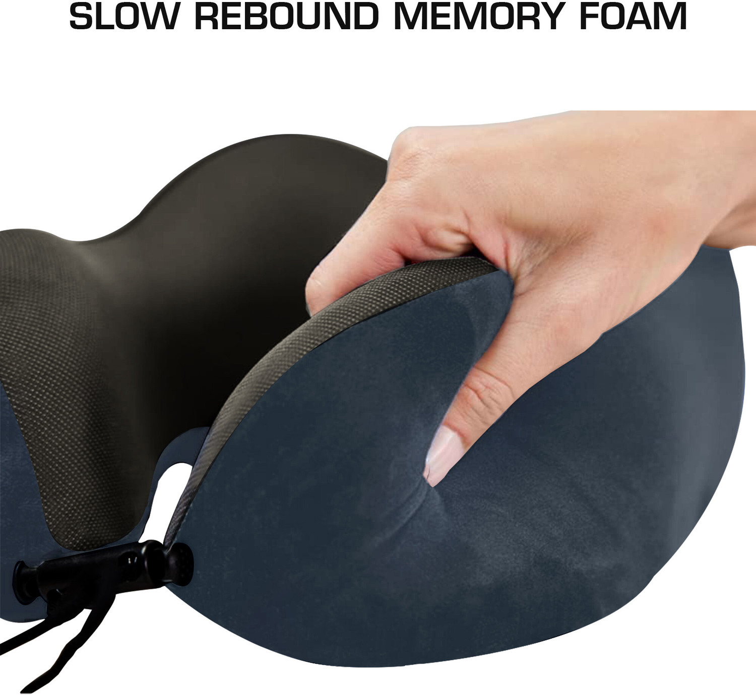 Image of Greeli Premium Memory Foam Travel Neck Pillow Lightweight Combo of Carry Bag, Ear Plug, Neck Pillow & Eye Shade
