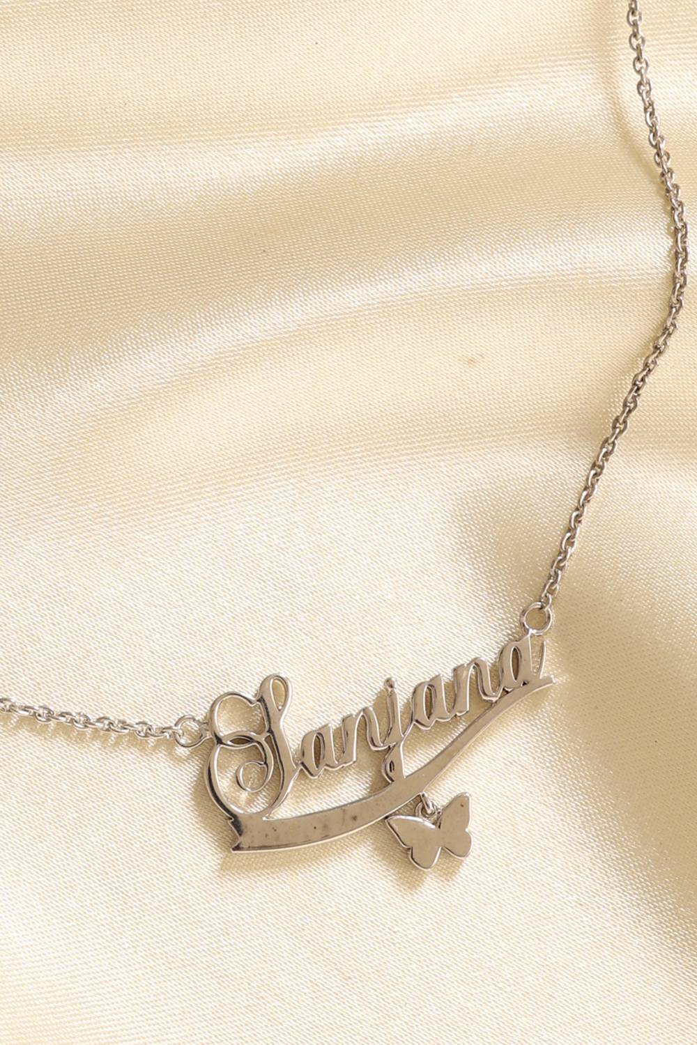 KIORAH Personalised Sanjana Rose Gold Necklace - Image 2