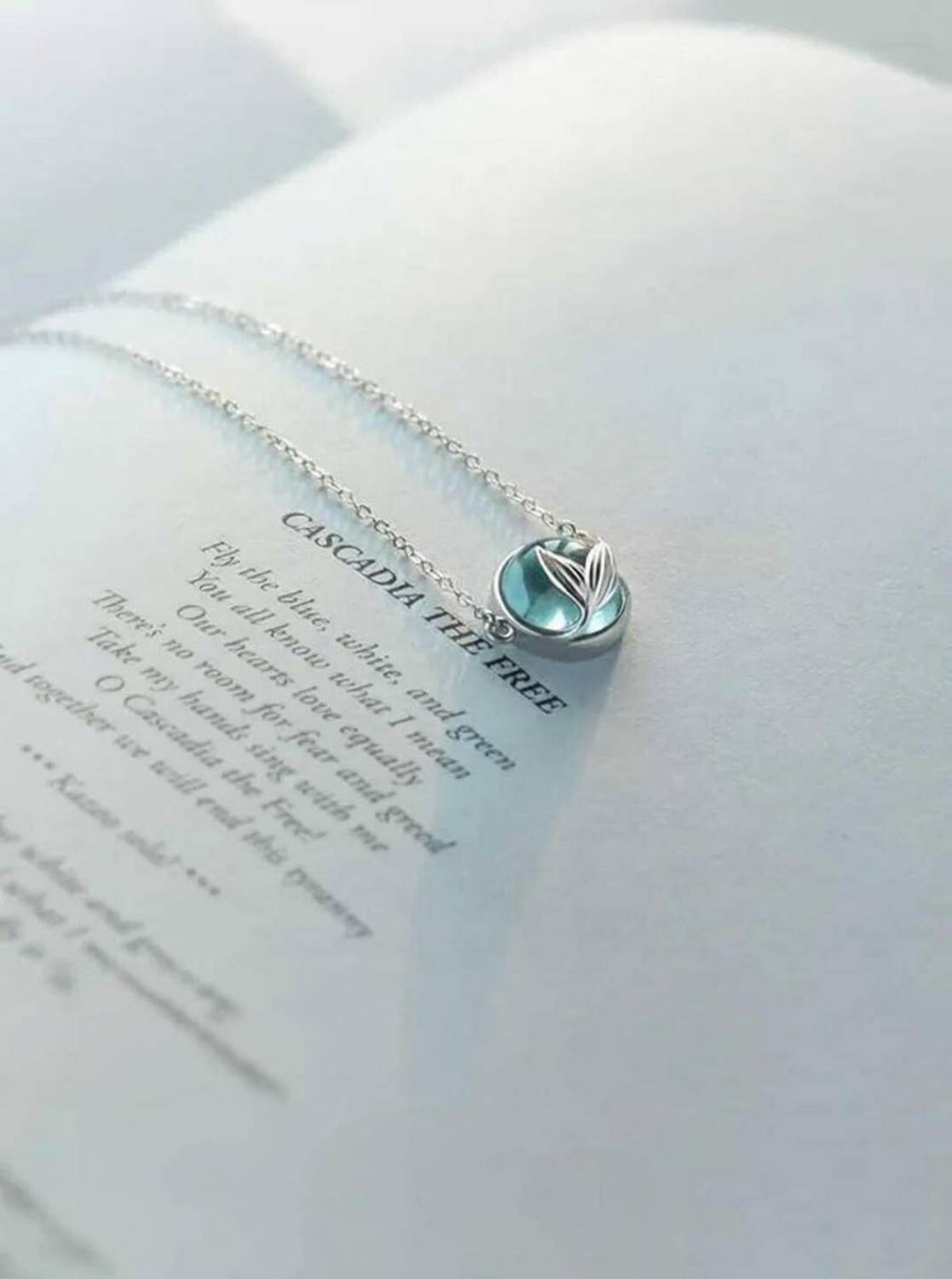 Brijsun Mermaid Tail Pendant Necklace – Ocean-Inspired Silver Plated Chain for Women Silver Plated Alloy, Stainless Steel Chain
