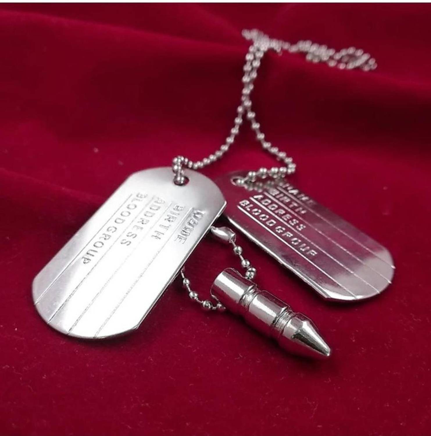 ABC Silver Plated Alloy Chain