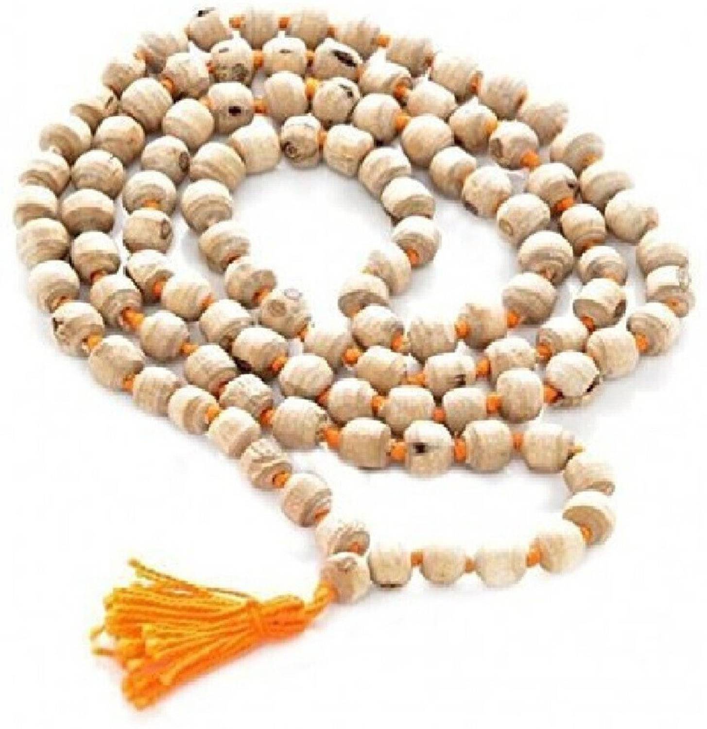 ALPHANOT TULSI TULASI MALA Rosary 108 JAPA Bead Prayer (LAB TESTED ) Wood Chain