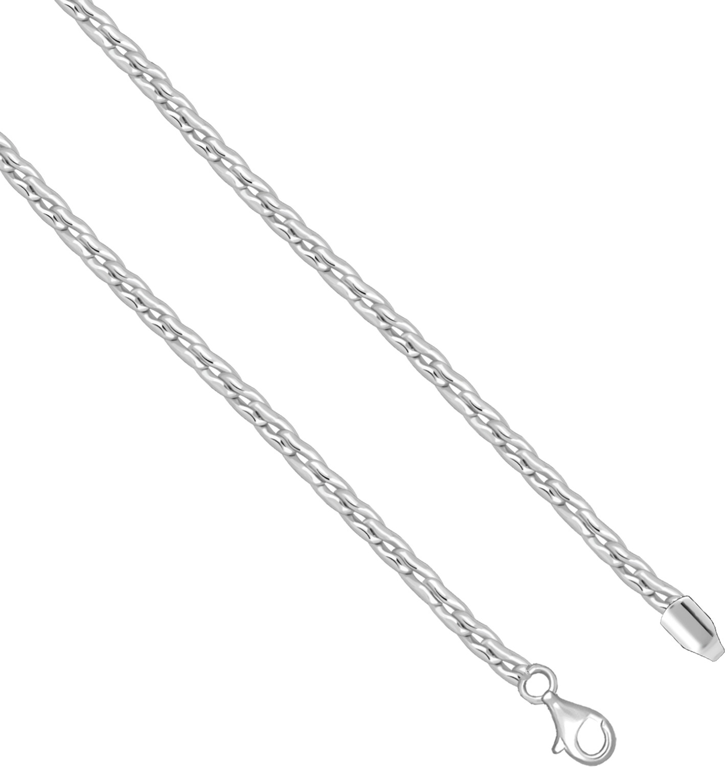 Image of GIVA Rhodium Plated Sterling Silver Chain