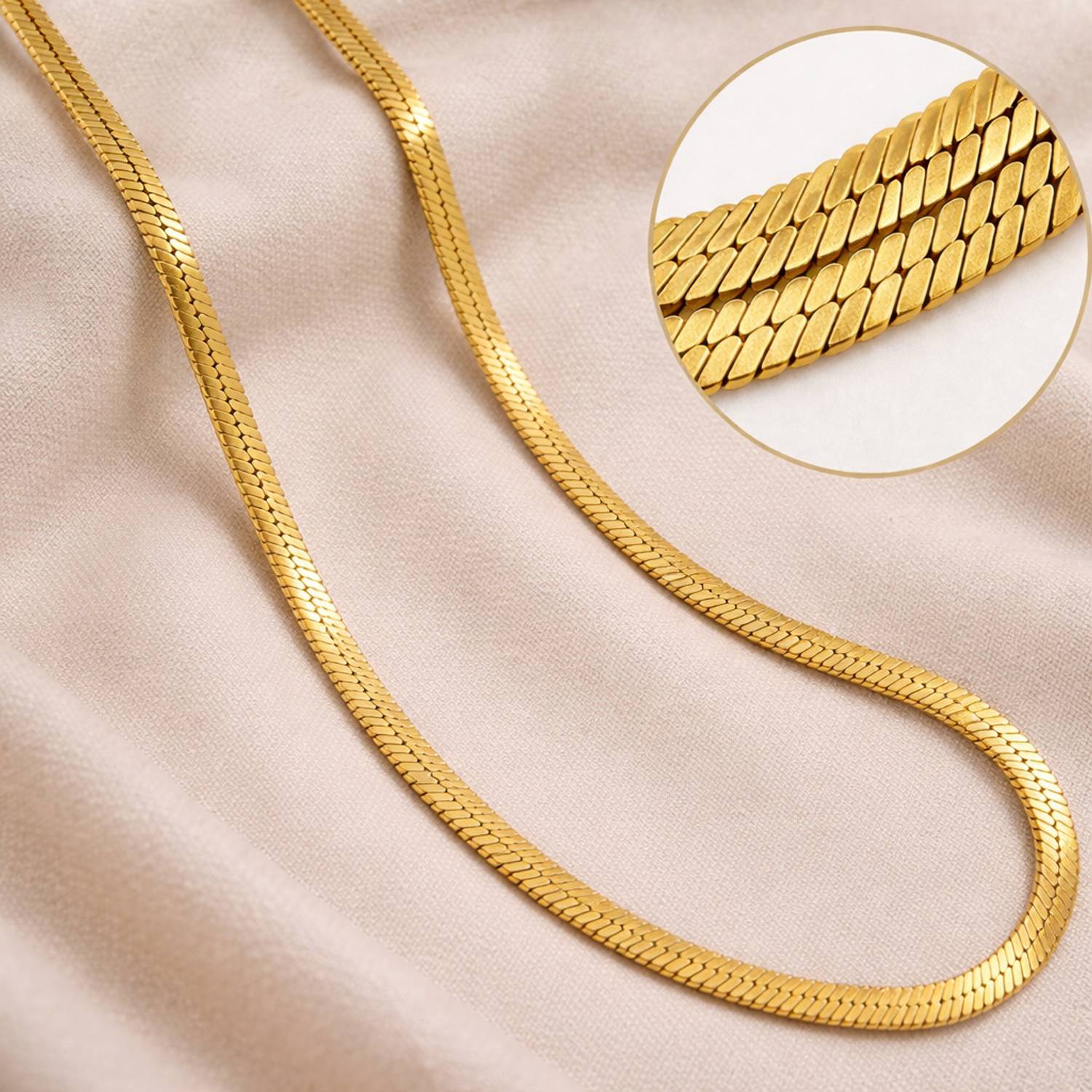 Kp collection Elegant Gold Snake Chain - Image 2