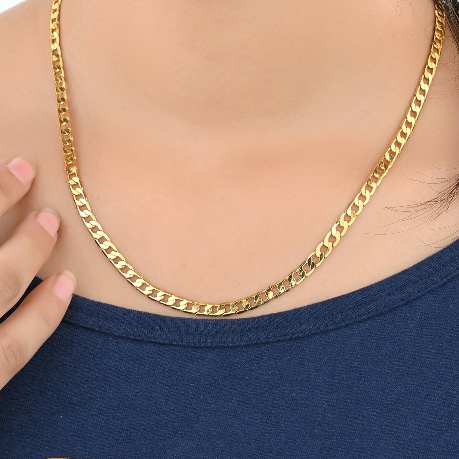 3SIX5 22inches Long Trendy Fancy Latest Design Neck Chain Combo