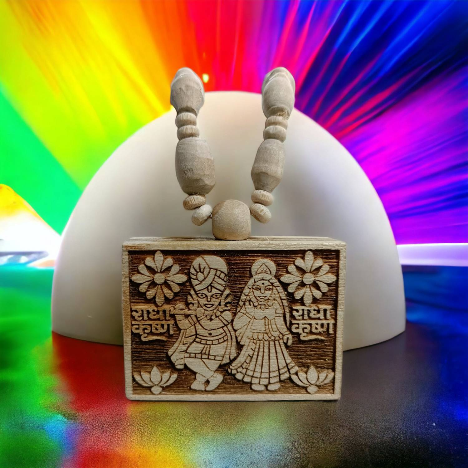Bhakti Tulsi Kanthi with Radha Krishna Locket - Image 2