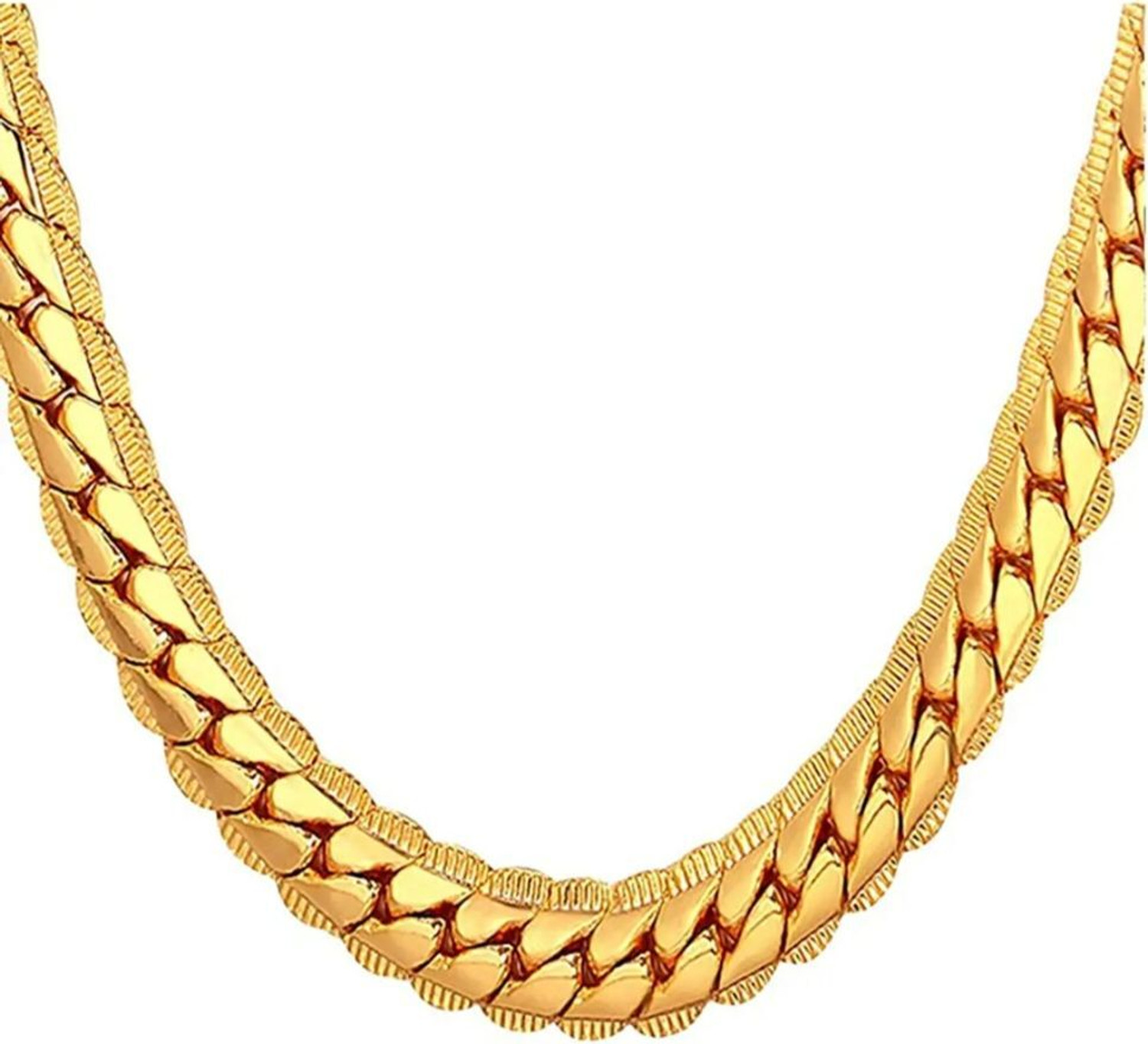 Image of Litchi Classic 316L Stainless Steel Silver for Men Gold-plated Plated Stainless Steel Chain