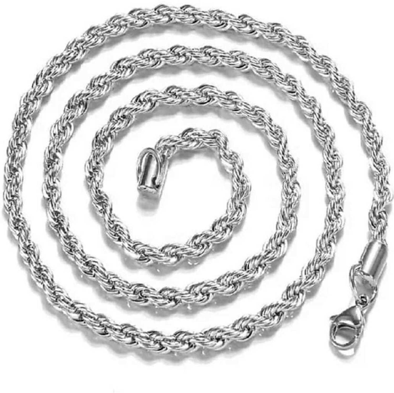 HOUSEOFTRENDZZ MEN STEEL CHAIN HIGH POLISHED GOOD COLOUR QUALITY Chunky Snake Chain Necklaces For Men Women(PACK OF 1) SILVER Gold-plated Plated Stainless Steel Chain