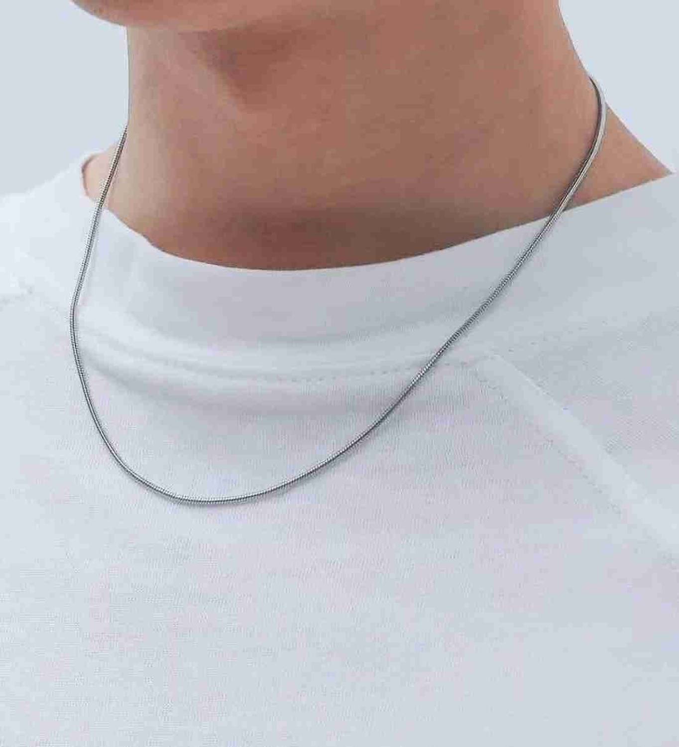 REVERSEA 2mm Silver Waterproof Necklace - Image 3