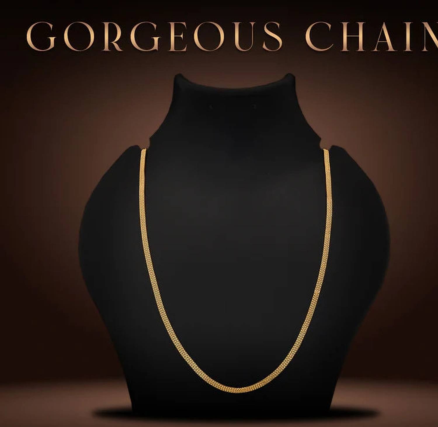 XAYIZ 1 gram High Quality Indian Polished “20” Inches Gold Chain