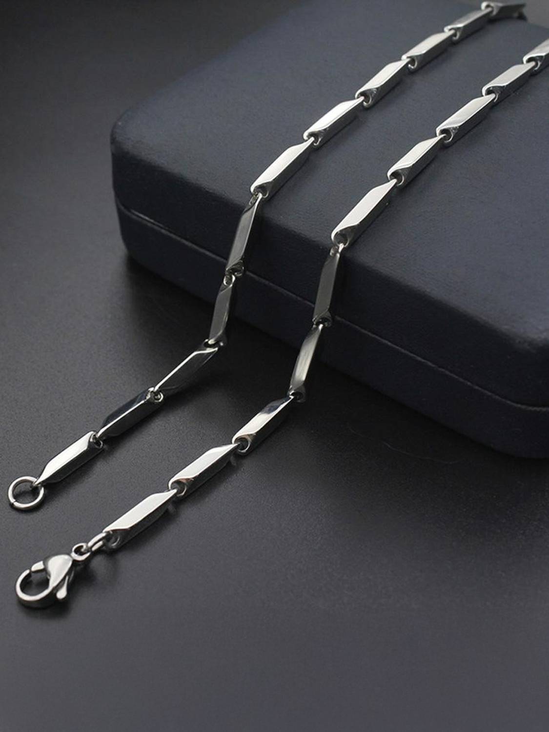 ANORI Silver, Platinum, Titanium, Rhodium Plated Sterling Silver, Stainless Steel, Steel Chain