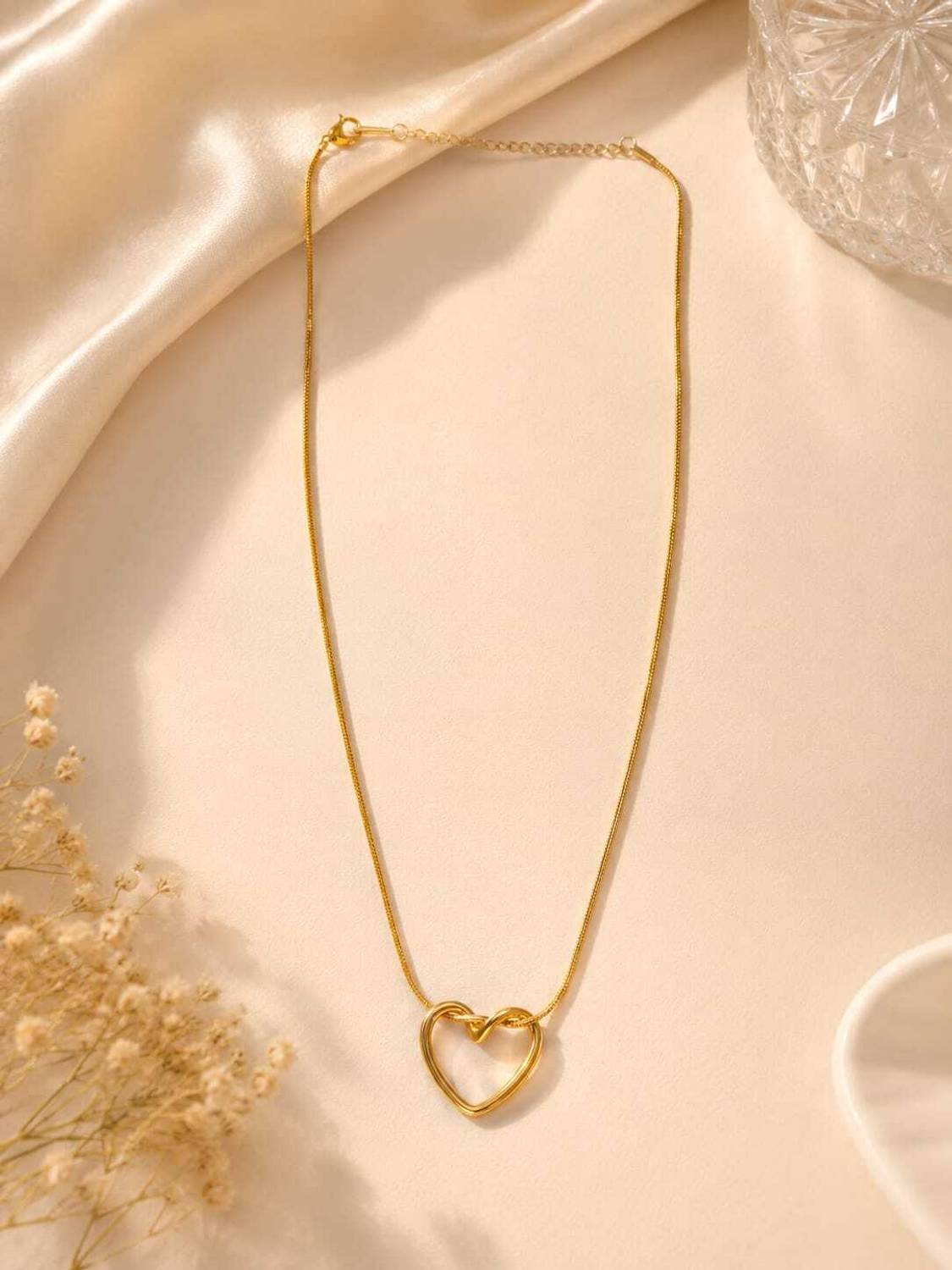 MoonPearl 18K Gold-Plated Heart Necklace - Image 2