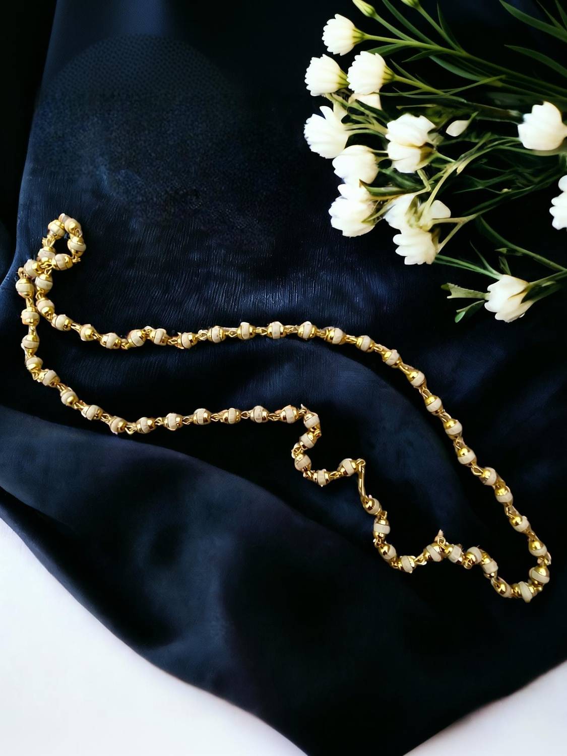 BRAJSTORE Silver Plated Wood Chain