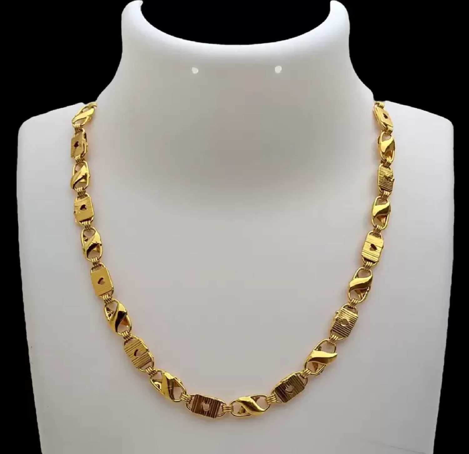 Image of SUBH IMPEX Buy 1 get 3 FREE LONG SIZE 36 INCH Gold-plated Plated Alloy Chain