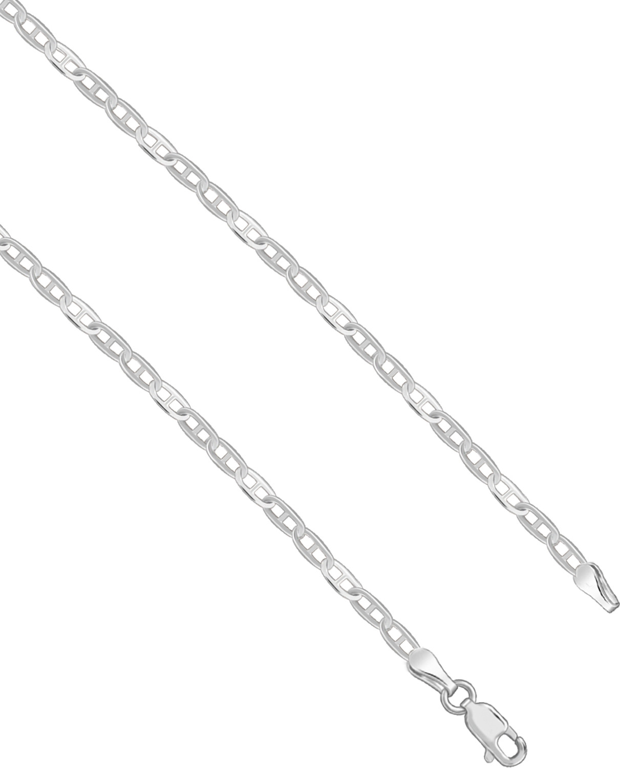 Image of GIVA Rhodium Plated Sterling Silver Chain