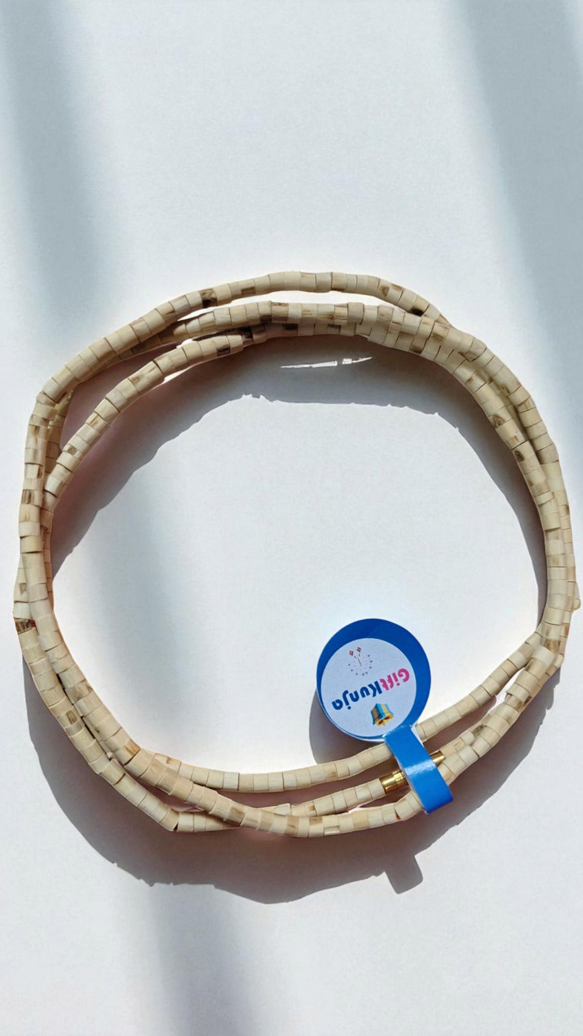 Image of SONIRO Tulsi Kanthi Mala 2 Round from vrindavan for men and women Wood Necklace
