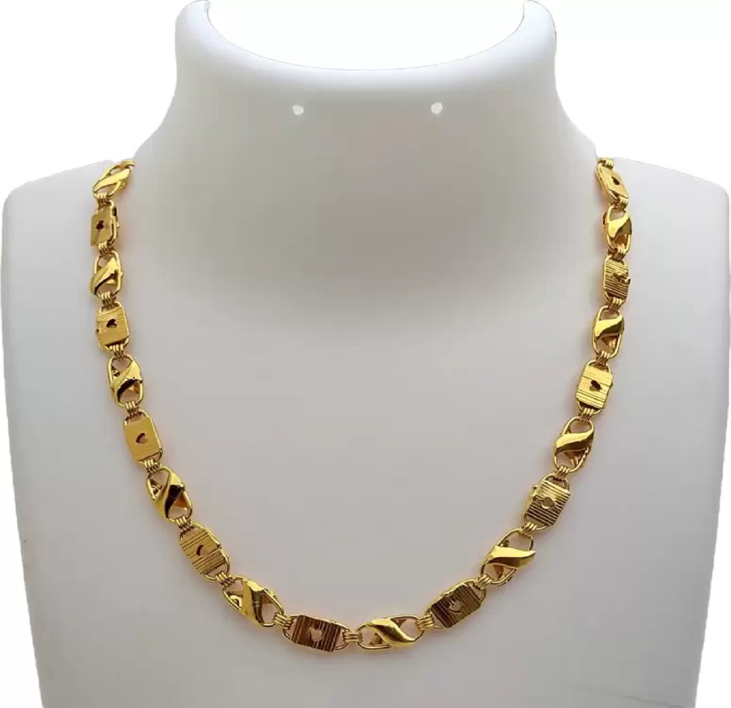 Image of SUBH IMPEX Buy 1 get 3 FREE LONG SIZE 36 INCH Gold-plated Plated Alloy Chain