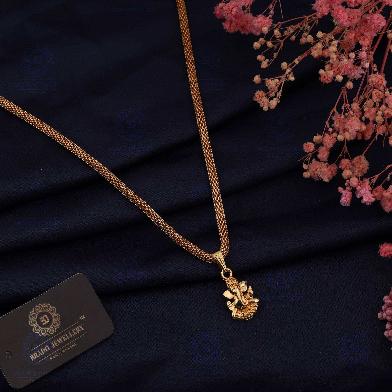 brado jewellery Gold Plated 22Inch Traditional Fashion Jewellery Pendant Chain for Women & Girls Gold-plated Plated Alloy Necklace