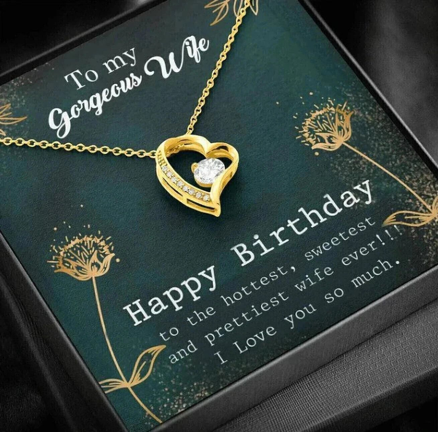Image of FABUNORA Best Birthday Gift For Wife - Pure 925 Sterling Silver Silver Necklace Gift Set Cubic Zirconia Sterling Silver Chain