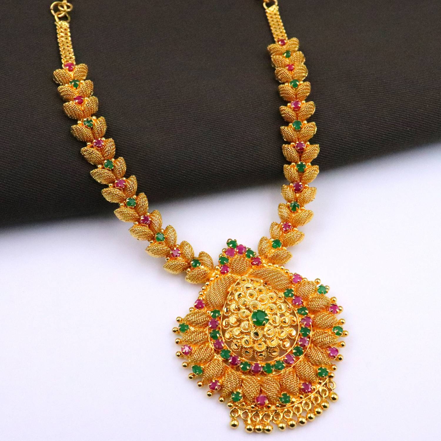 AHR FASHION one gram gold plated necklace for women Gold-plated Plated Brass Necklace