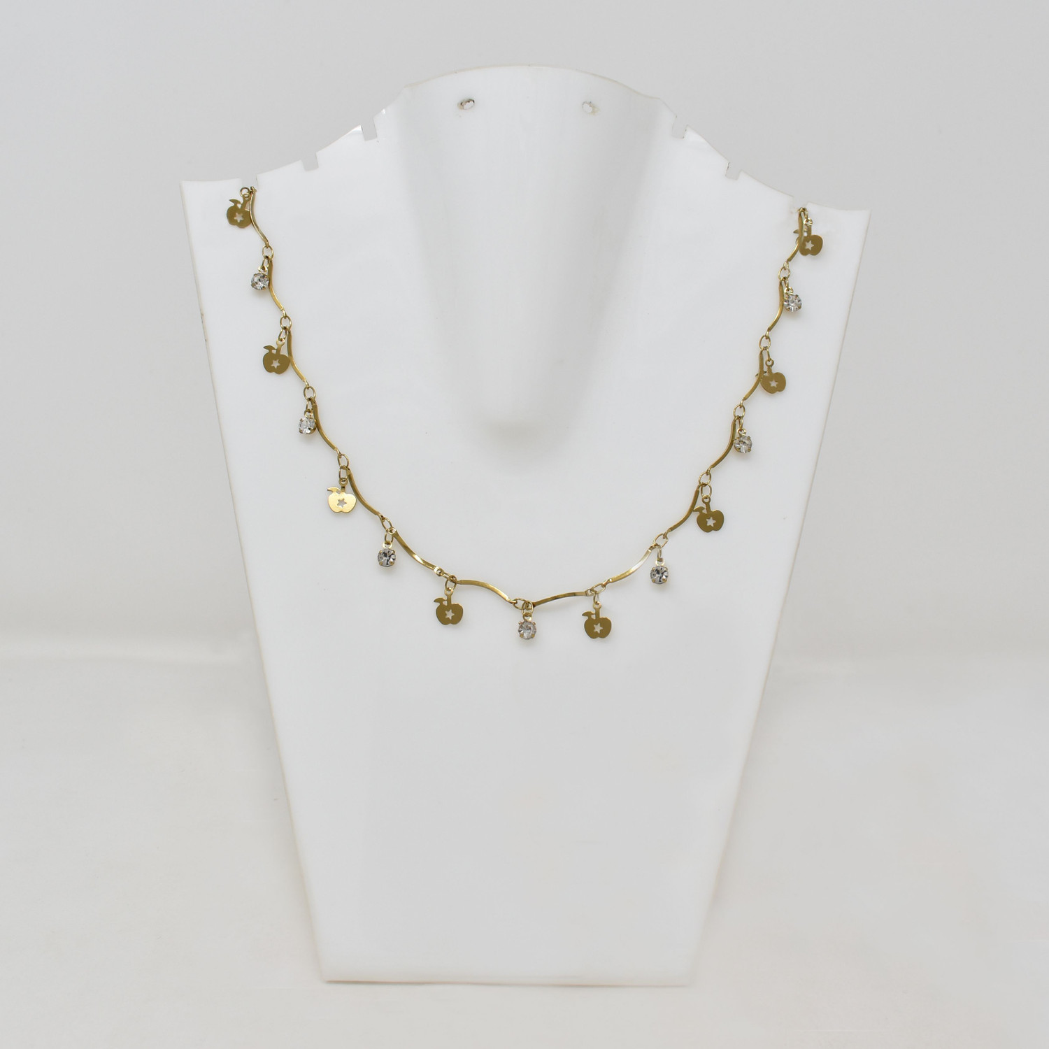 Image of city sign unique colored appealing designer necklace chain for women & girls Brass Necklace
