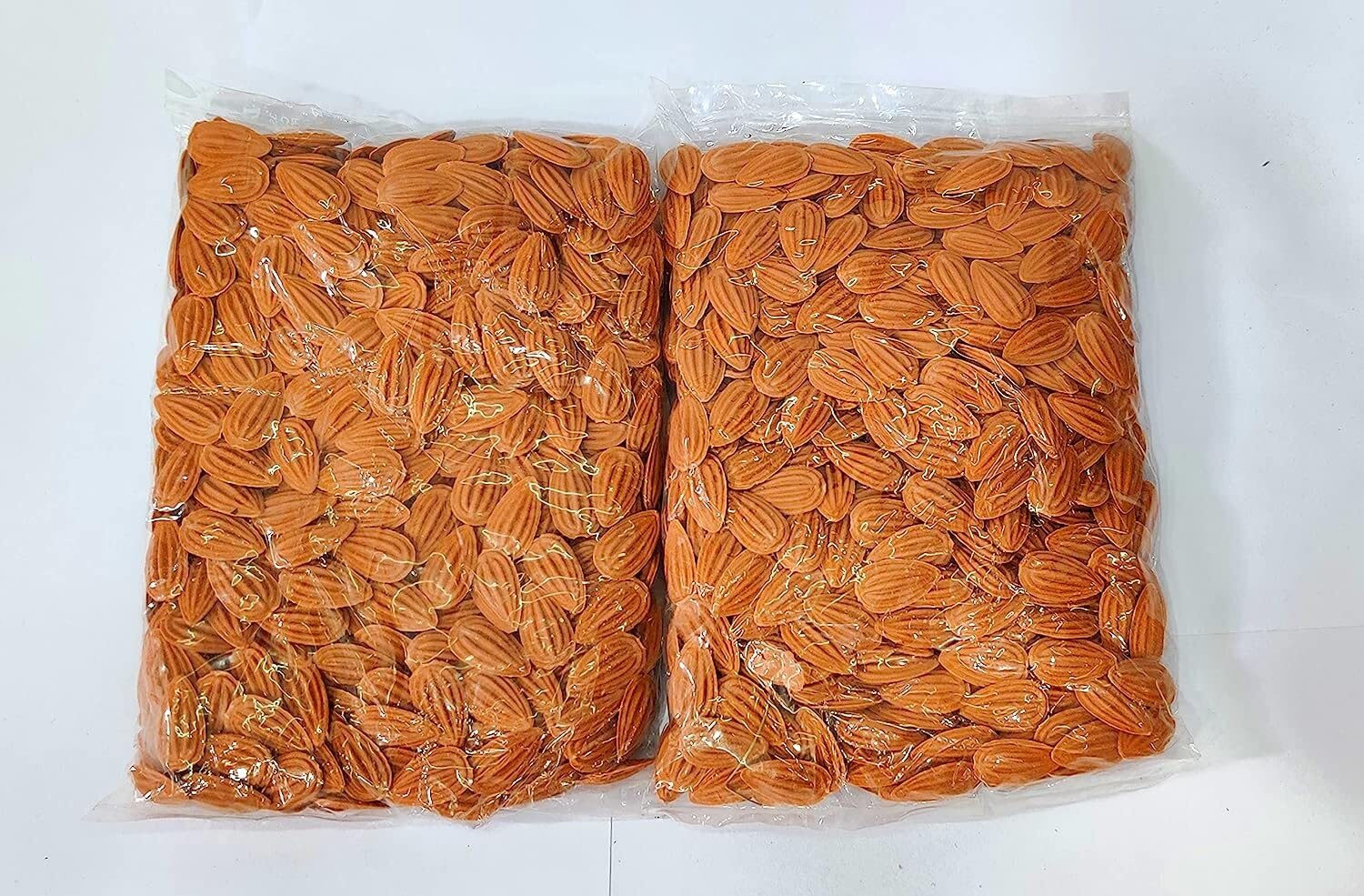 Image of TreasureTree Islamic tasbih Plastic Badam Counting Tasbeeh Beads One Thousand Beads Orange Plastic Layered