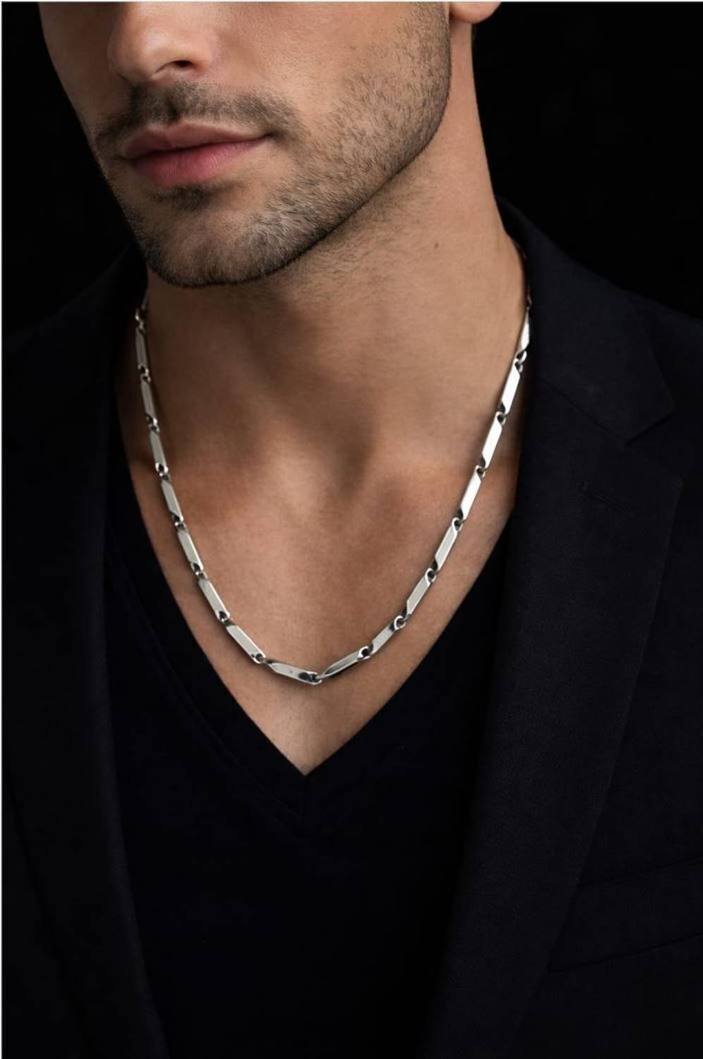 AASTHAS COLLECTIONS Stainless Steel Silver Chain for Mens and Boys, Stainless Steel Chain