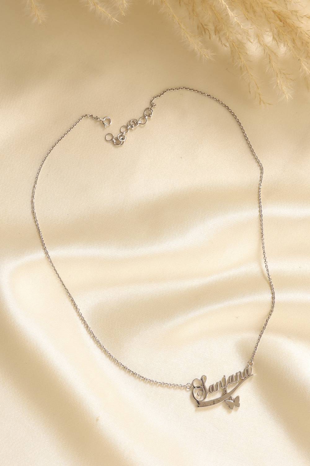 KIORAH Personalised Sanjana Rose Gold Necklace - Image 3