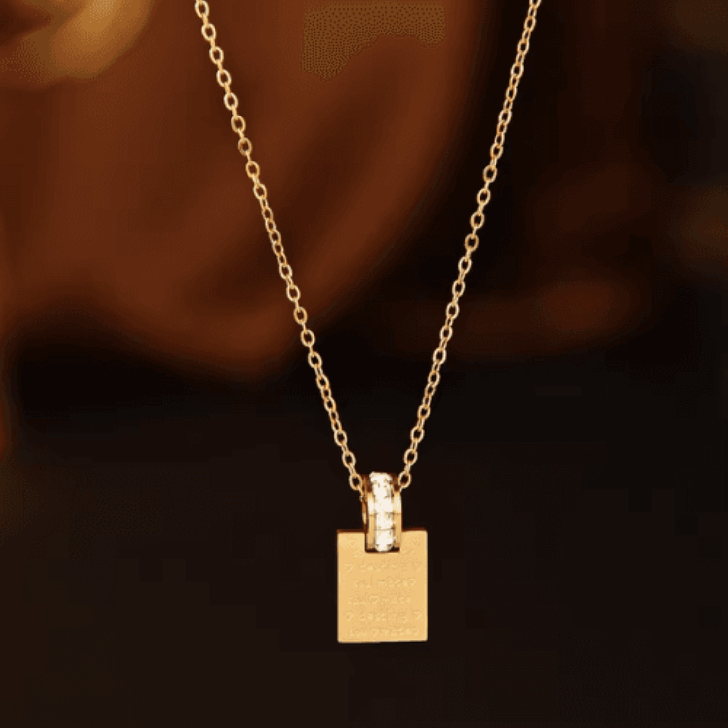 Image of Salty Promise Lock Minimal Necklace Stainless Steel Necklace