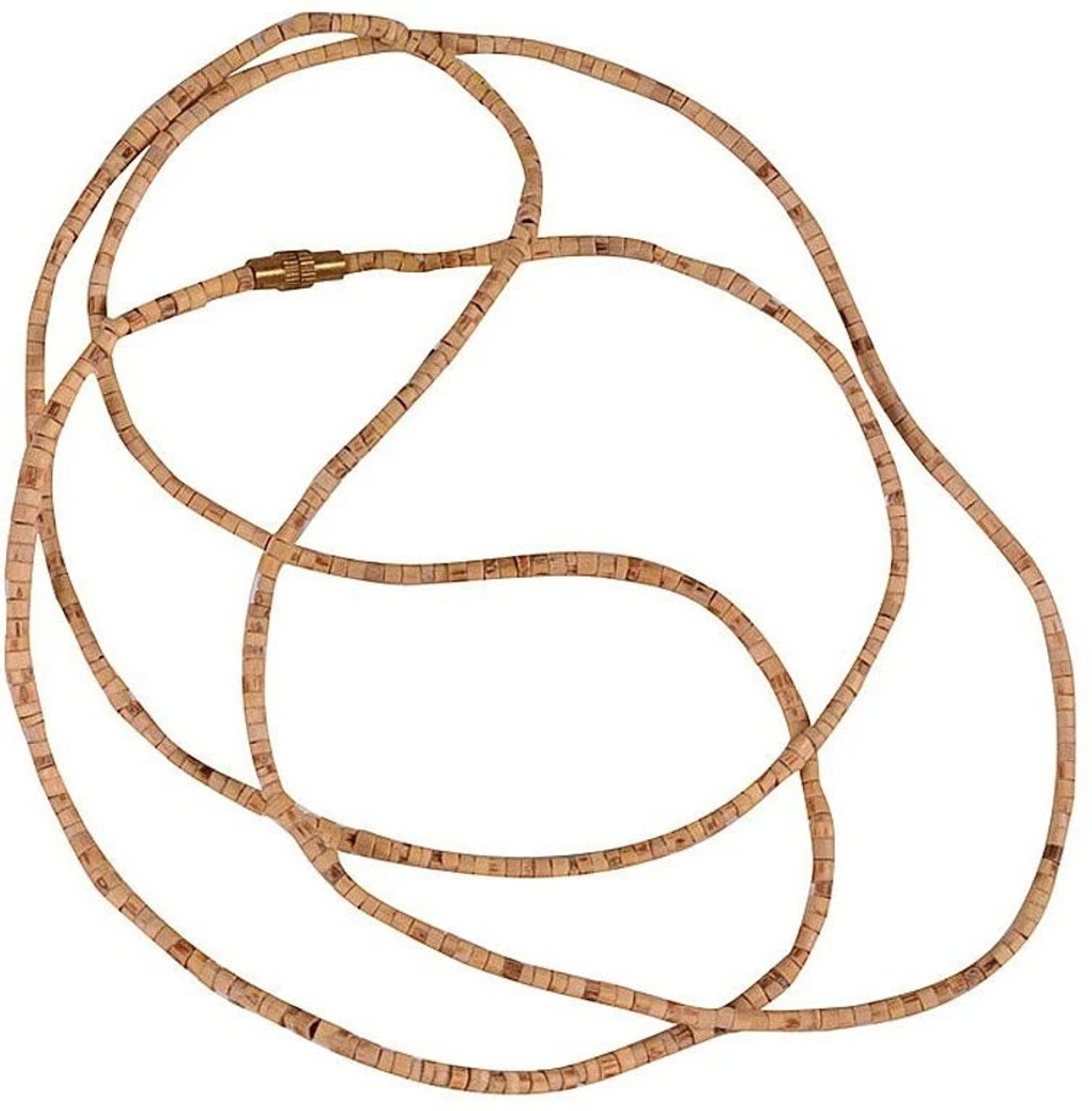 Image of SONIRO Tulsi Kanthi Mala 2 Round from vrindavan for men and women Wood Necklace